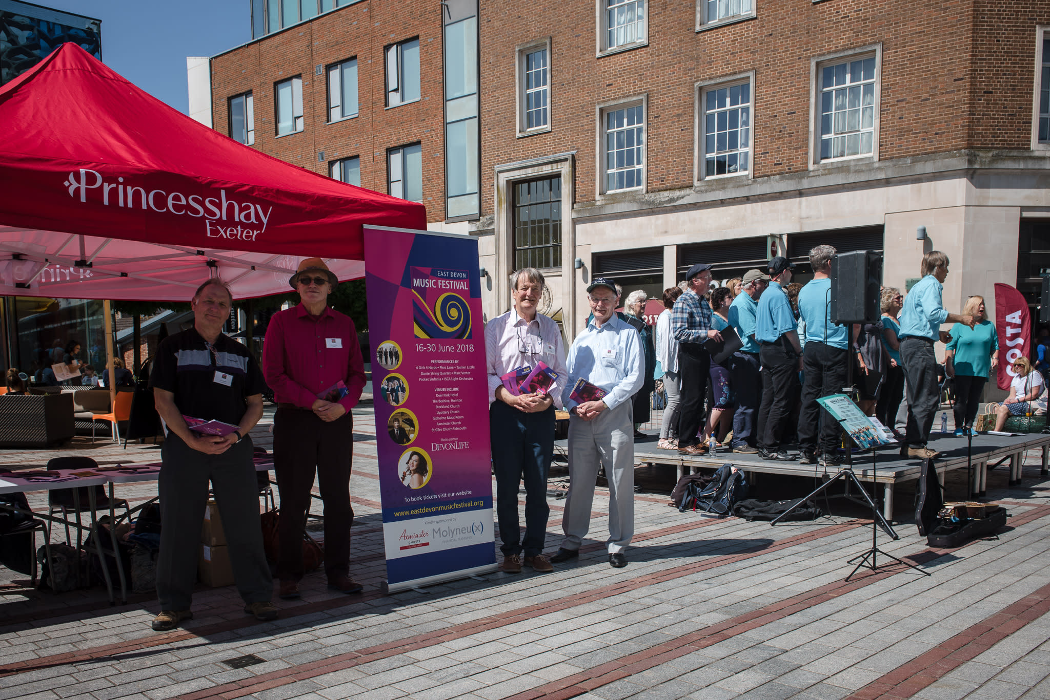 The East Devon Music Festival launches in Exeter's Princesshay The
