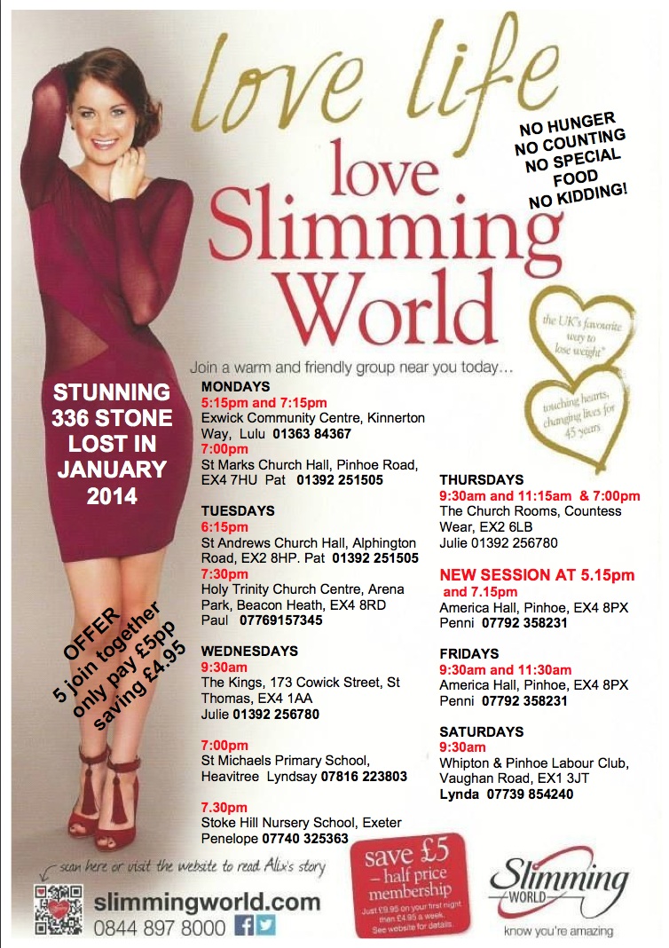 Slim for Good with Slimming World The Exeter Daily