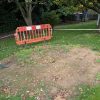Lawn area in Hospiscare garden to be returfed