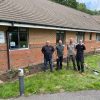 Gary, Kevin, Neil and Russell at Ottery St Mary Hospital