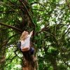 Climbing trees at Forest School