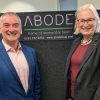 Ben Hodges of Abode Heat is pictured with Sally Basker of Exeter Science Park