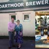 Richard Smith of Dartmoor Brewery and Elaine Cook of Devon Communities Together