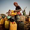 Fari Awade draws water from a well in the community of Natriguel, Mauritania. Climate-related hazards, such as droughts, can cause economic shocks to agricultural communities, which may heighten the risk of armed conflict, according to a new study including Prof neil Adger from the University of Exeter