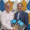 Tim Wadsworth, Director of Space and David Bartram, Director at Exeter City Council at the launch of the Future of the Workplace report.