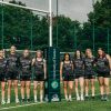 Pictured, from left: Frankie Welsher, Ellie Wood, Lilly Plowman, Tilly Pulfer, Charlotte Coyle, Meghan Crilly , Izzy Firth and Amelia Lambourn.