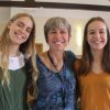 Grace and Rose Sail with their mother, Head of House and Geography teacher Helen Sail 