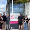 Lindsay Lucas, of Exeter Science Park, pictured left, with the team from Merac