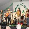 Sam Kelly and The Lost Boys on stage at the Dartmoor Folk Festival. Photo: Alan Quick. 