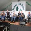 The Dartmoor Pixie Band and caller Sarah Bazeley, right. Photo: Alan Quick. 