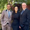 Three family law Directors standing together outside offices