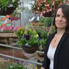 Woman and flowers