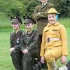 BCPS children (aged 9/10) in character as soldiers for their Forestry Commission performance.