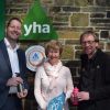 Picture of Greg Dugmore, Fran Rickwood and Paul Elson opening the water refill station
