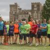 Michelmores team at powderham castle after completing the relay