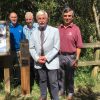 ictured with one of the new soundposts are (l-r) Tim Dafforn (Countryside Team Leader), Cllr Geoff Jung, Graham Godbeer, Doug Rudge