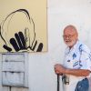 Paul Colsell with 1st block of proposed Exeter Kindness mural.jpg
