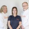 Pete's Dragons CEO Alison Jordan (centre) with fellow suicide liaison officers Nicky Creek and Dave Lacey. 