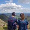 Employees at the summit of Snowdon