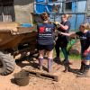  Staff from the Exeter office of Chartered Accountants Simpkins Edwards play a vital role in restoration of the historic Clapperentale Waterwheel,  Tale Valley, East Devon