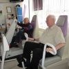 Cadogan Court residents Peter Lawrey and Ted Forward prove age is no barrier to exercise at Motortone, a gym for older adults.