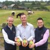 Pictured with Lyme Bay Winery’s Bob Harding (centre) is Ben Winnard – Retail and Catering Operations Manager (left) and James Searle – Head of Commercial Activities (both from The Donkey Sanctuary).