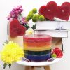 Rainbow candles