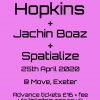 jon hopkins live in exeter 2020 poster