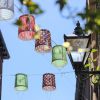 Gandy Street glows with lampshade lighting installation