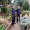 Dave McCarthy and James Gallagher from Jack's Patch in Westbank's Sensory Garden. Pphoto by Westbank)