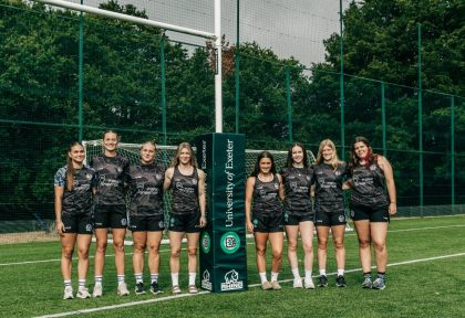 Pictured, from left: Frankie Welsher, Ellie Wood, Lilly Plowman, Tilly Pulfer, Charlotte Coyle, Meghan Crilly , Izzy Firth and Amelia Lambourn.