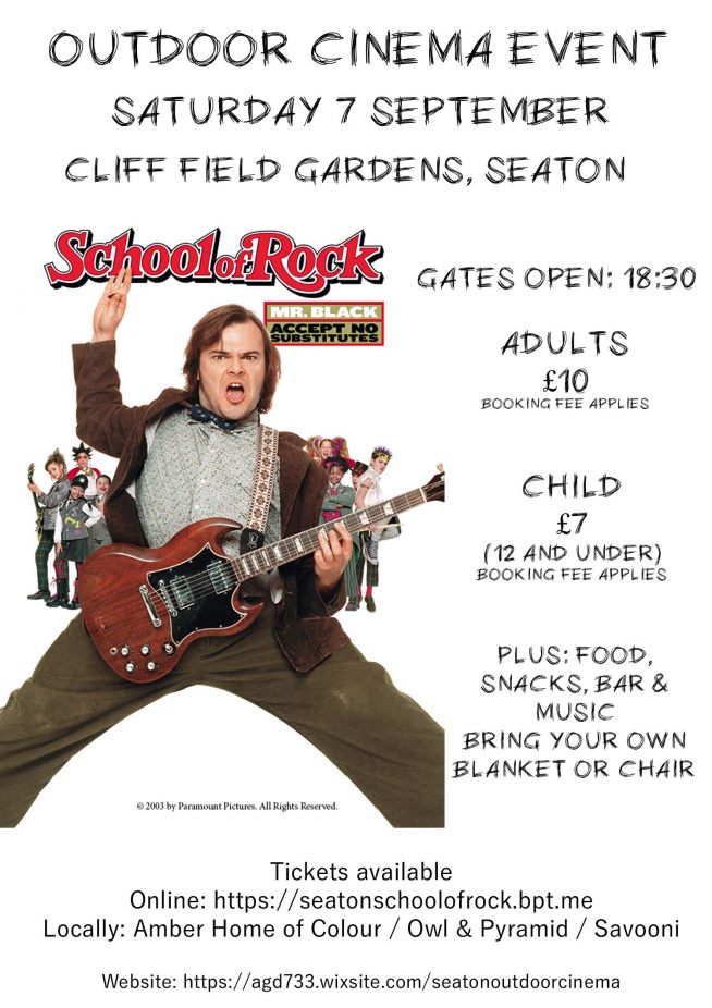 Seaton Outdoor Cinema-School of Rock