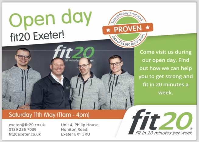 fit20 Exeter Open Day