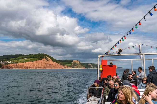 Cruising along the South Devon coastline