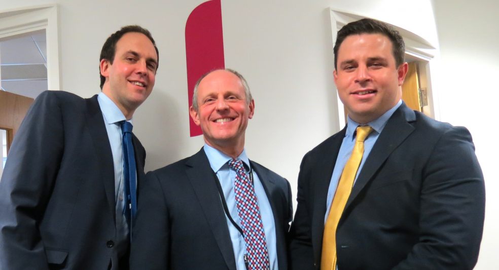 L-r: John Clarke, James Cross, Rory Wakeling