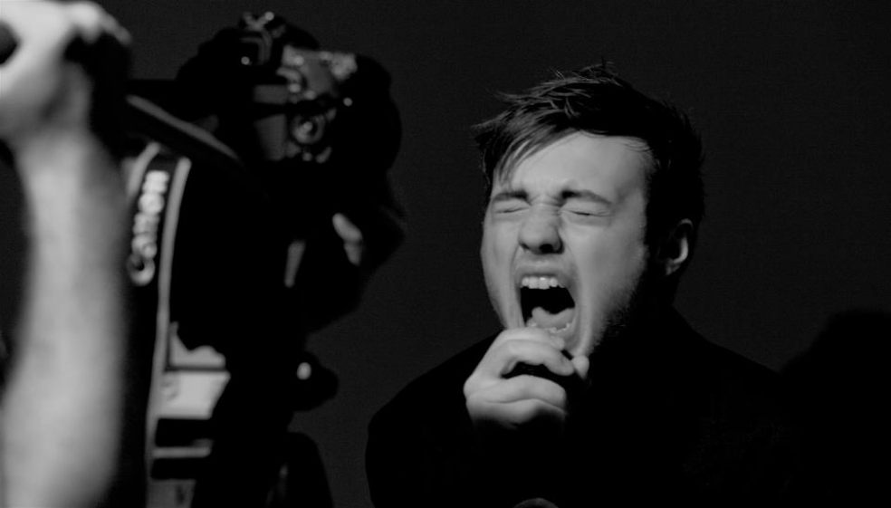 Behind the scenes of the music video.