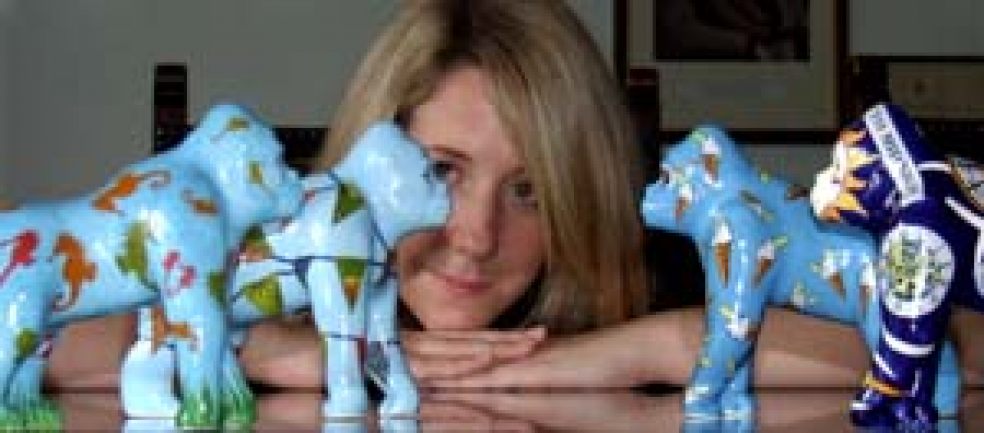 Claire Porter of Paignton Zoo with the limited-edition collectibles