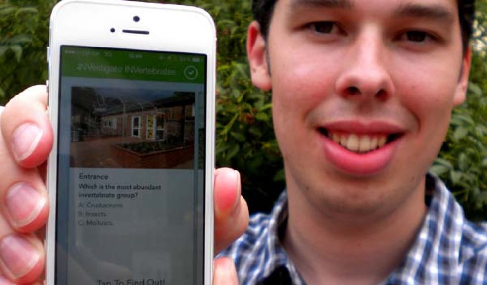 Robin with his Paignton Zoo app