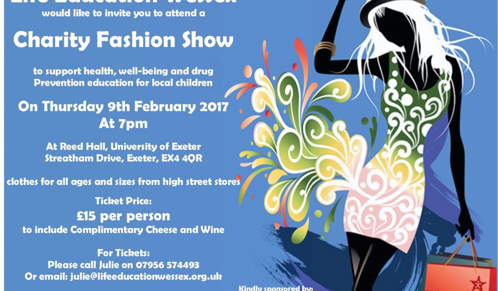 Fashion show to support charity Life Education Wessex