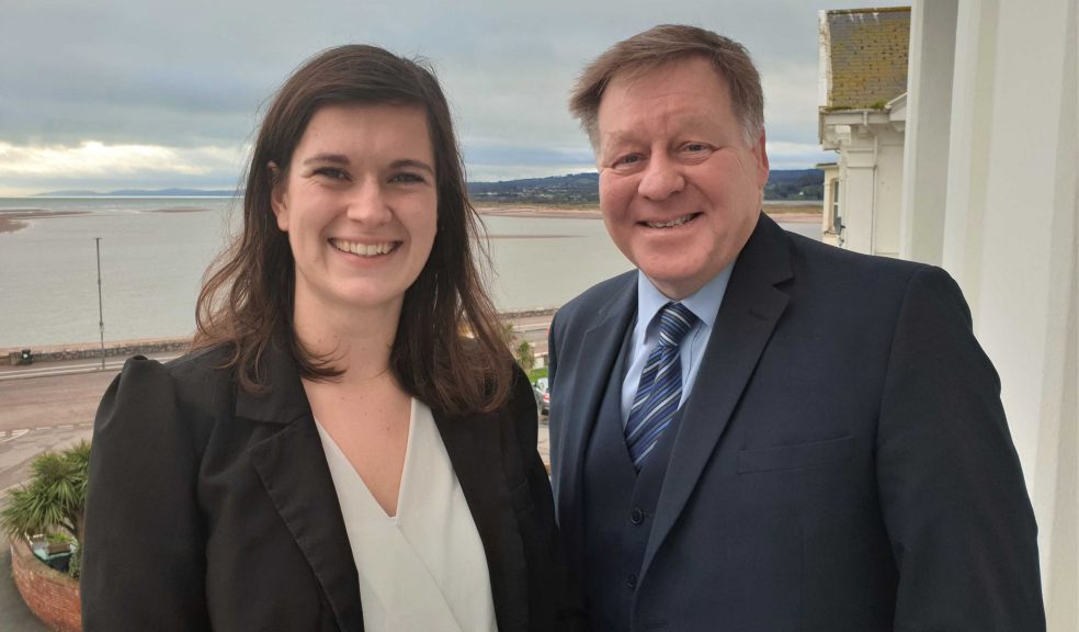 Trainee accountant Sarah Balsdon and Partner Ruskin Wilson