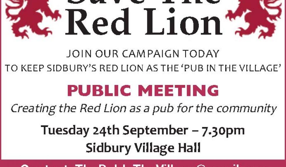 Save The Red Lion Campaign Public Meeting