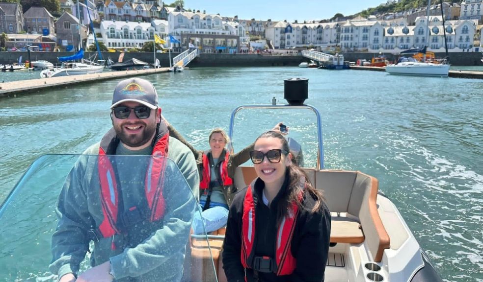 Freedom Boat Club offers flexibility A family on a power boat leaving harbour