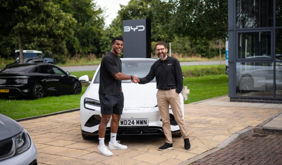 Immanuel Feyi-Waboso receiving his car.