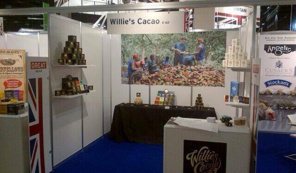 Willie's Cacao stand at the ANUGA show in Cologne Photo courtesy of Willie's Cacao