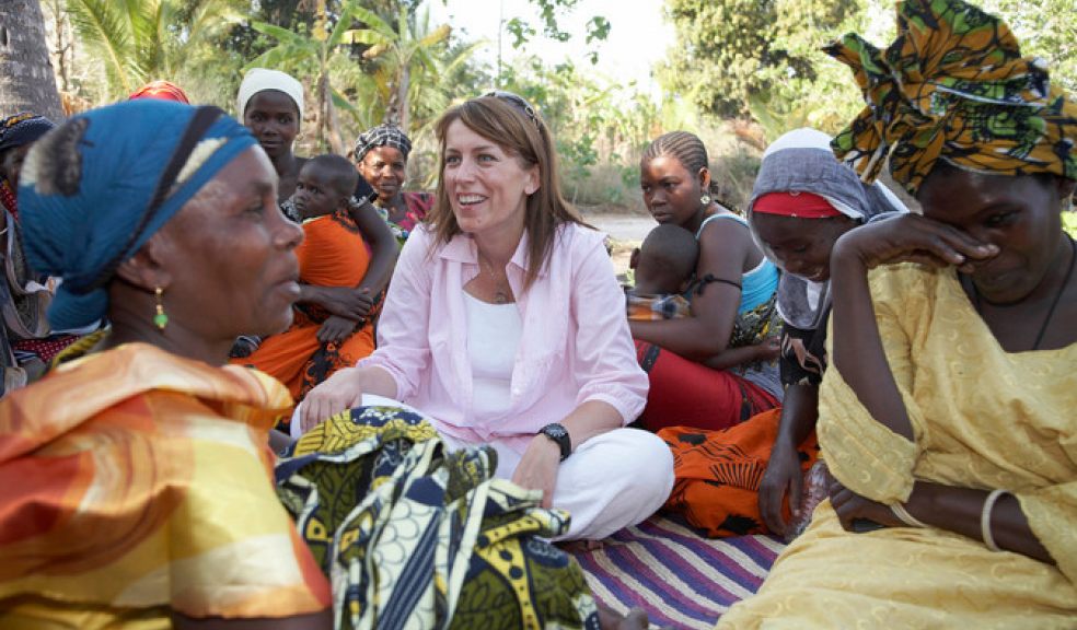 Actress Fay Ripley visits Tanzania to see Child Sponsorship in action. Image: Gavin Smith/Eyevine/ActionAid