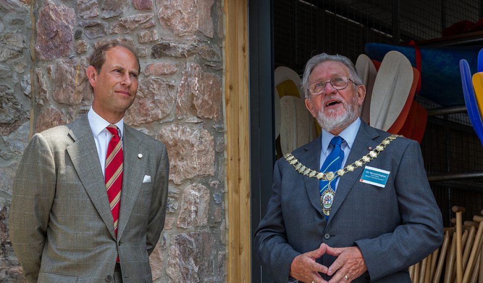 Prince Edward with County Chairman Bernard Hughes earlier this week