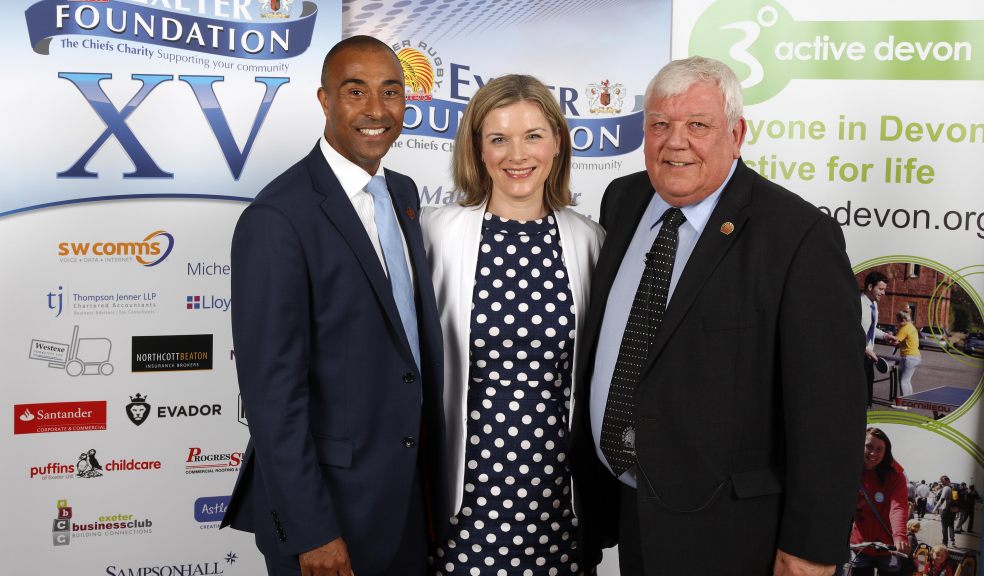 Colin Jackson, Jenny Walrond and Tony Rowe OBE, Hon LLD