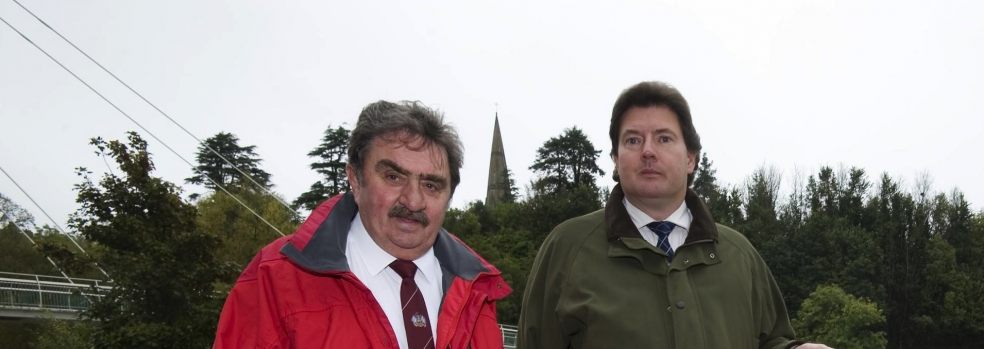 Council Leader Pete Edwards with Andrew Leadbetter