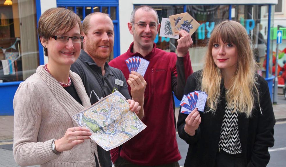 L-R: Mattie Richardson (Bunyip Beads & Buttons), Nick Baron (Taunton Leisure), Lewis Knight (OMG) and Roberta Juxton-Keen (The Real McCoy)