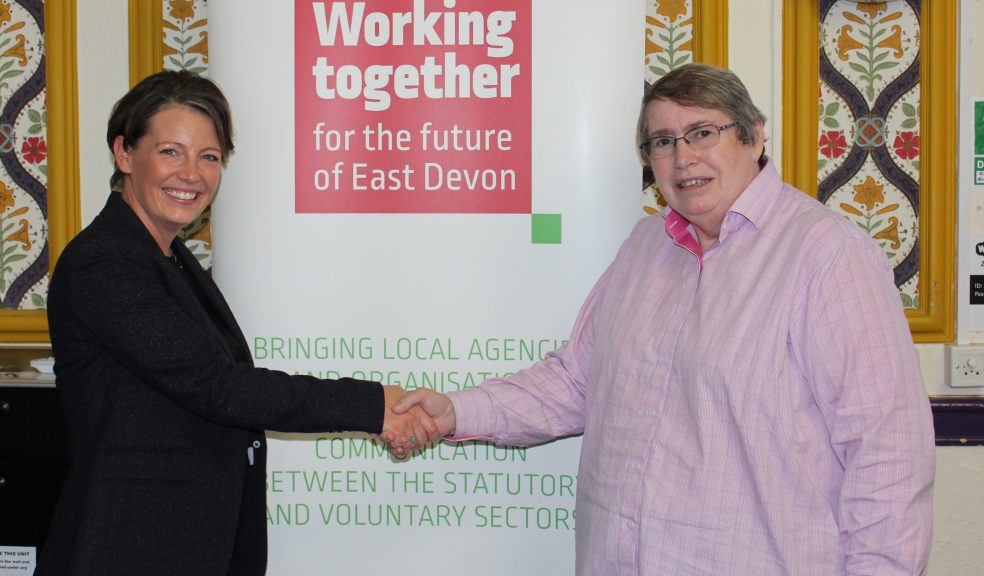Adel Jones Integration Director of the Royal Devon & Exeter Hospital with Cllr Jill Elson